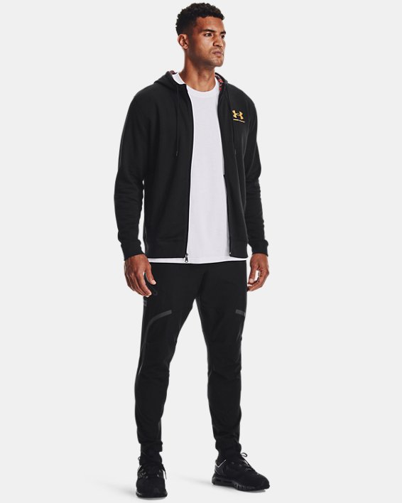 เสื้อฮู้ด UA CNY Rival Fleece Full Zip สำหรับผู้ชาย, Black, pdpMainDesktop image number 2